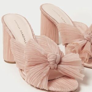 Loeffler Randall penny pleated bow heel